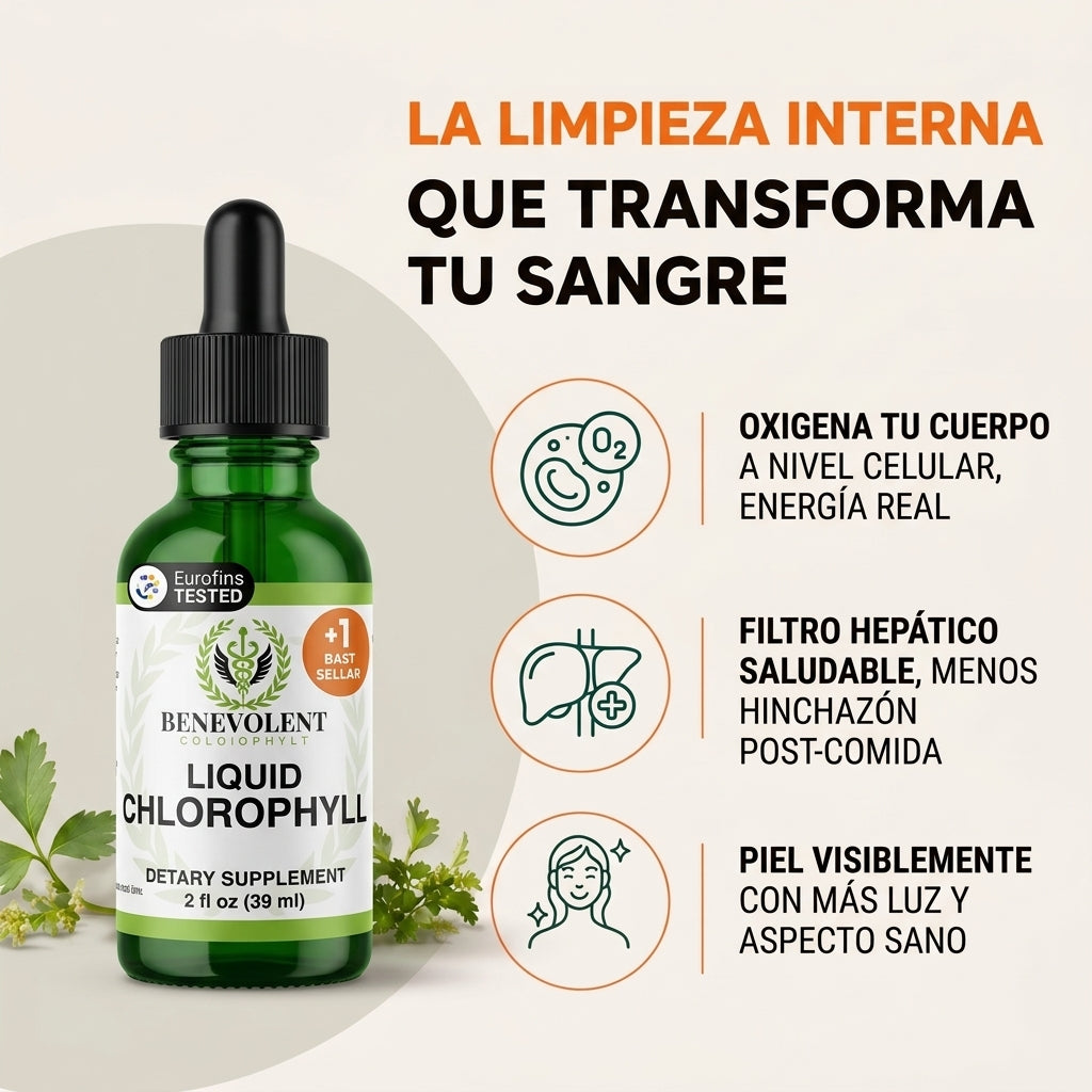 Liquid Chlorophyll — Clorofila Líquida en Gotas